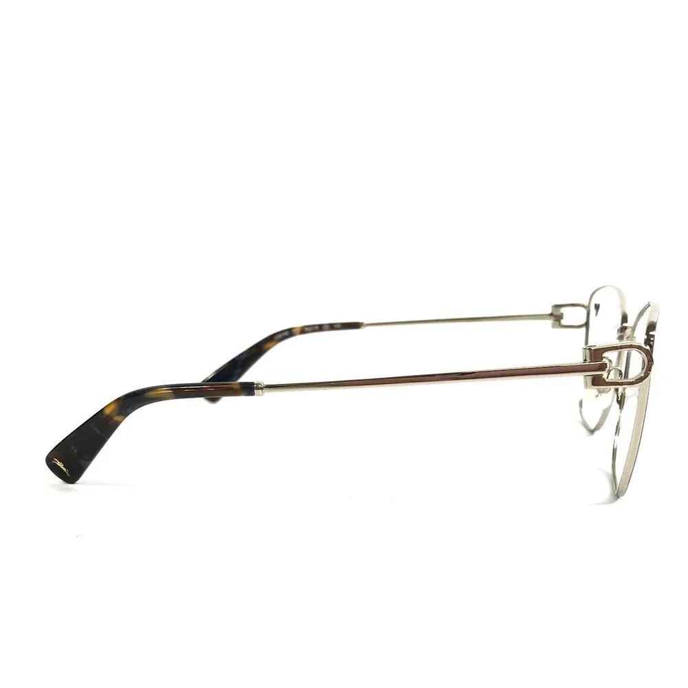 Longchamp Eyeglasses Frames LO2162 712 Light Gold Azure Blue Wire Rim 54-18-140